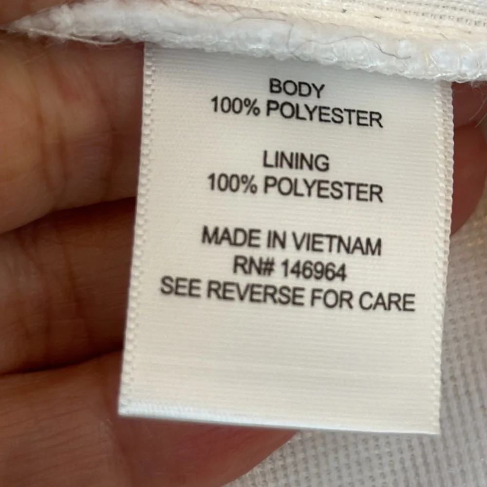 🤍PURE WHITE “SIGNATURE BY ROBBIE BEE” size small beautiful CROP JACKET!! - Picture 7 of 8